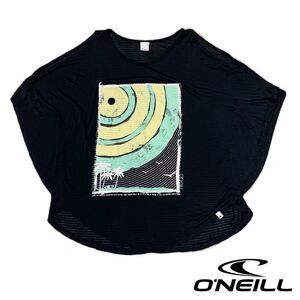 o'neill womens black winged Sleeve top